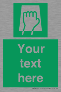 Custom Push Pad Sign